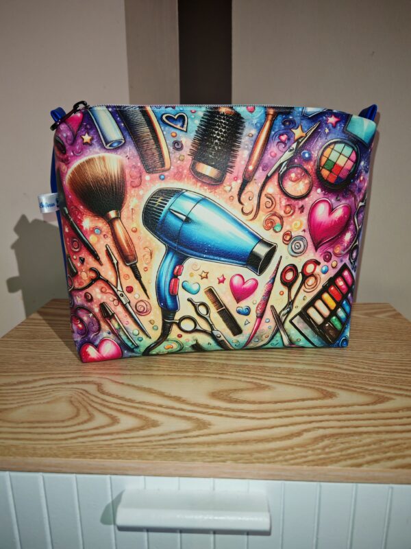 Trousse de toilette — Sèche-cheveux Pop Art Bleu
