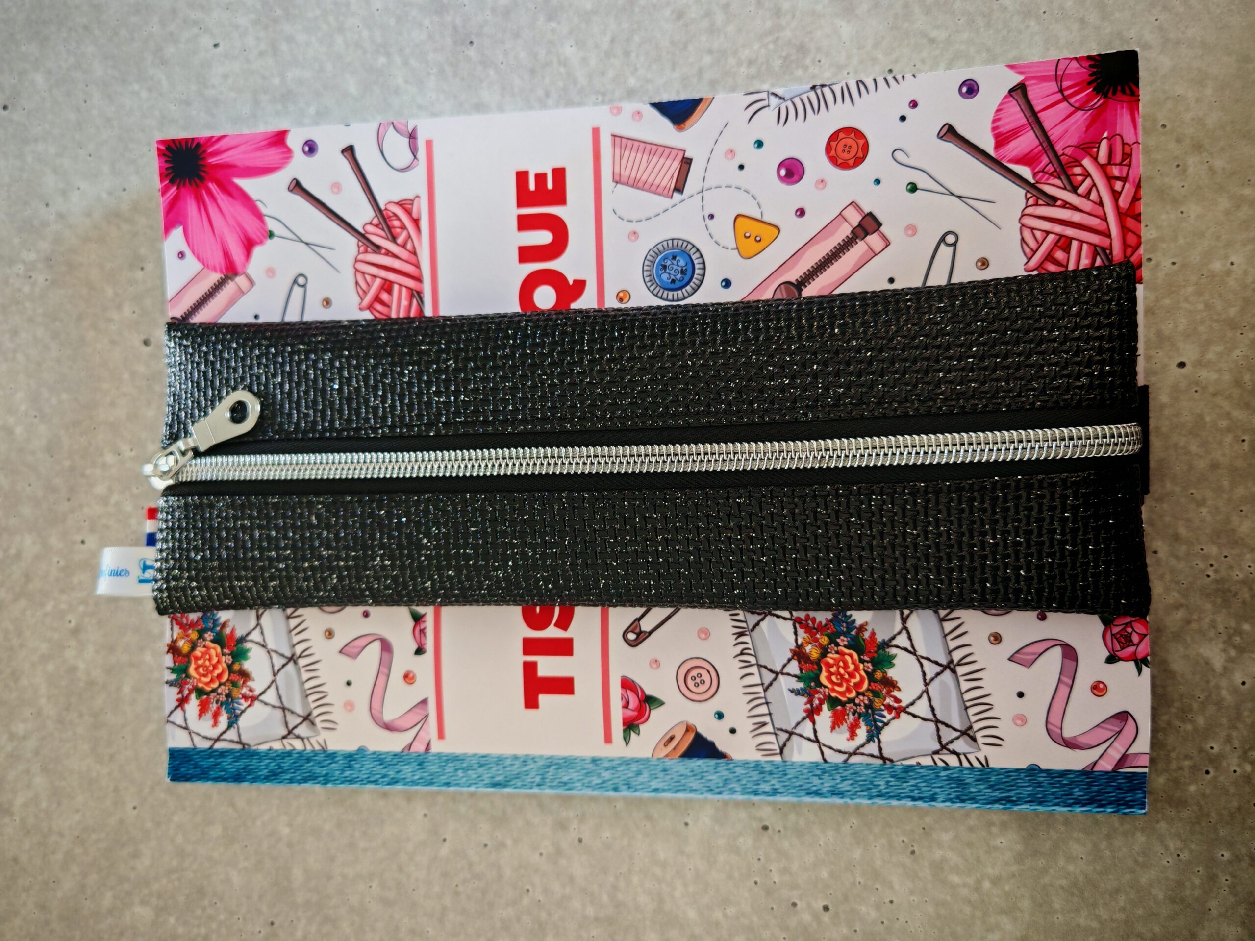 Trousse à élastique — Simili cuir & zip doré – Image 5