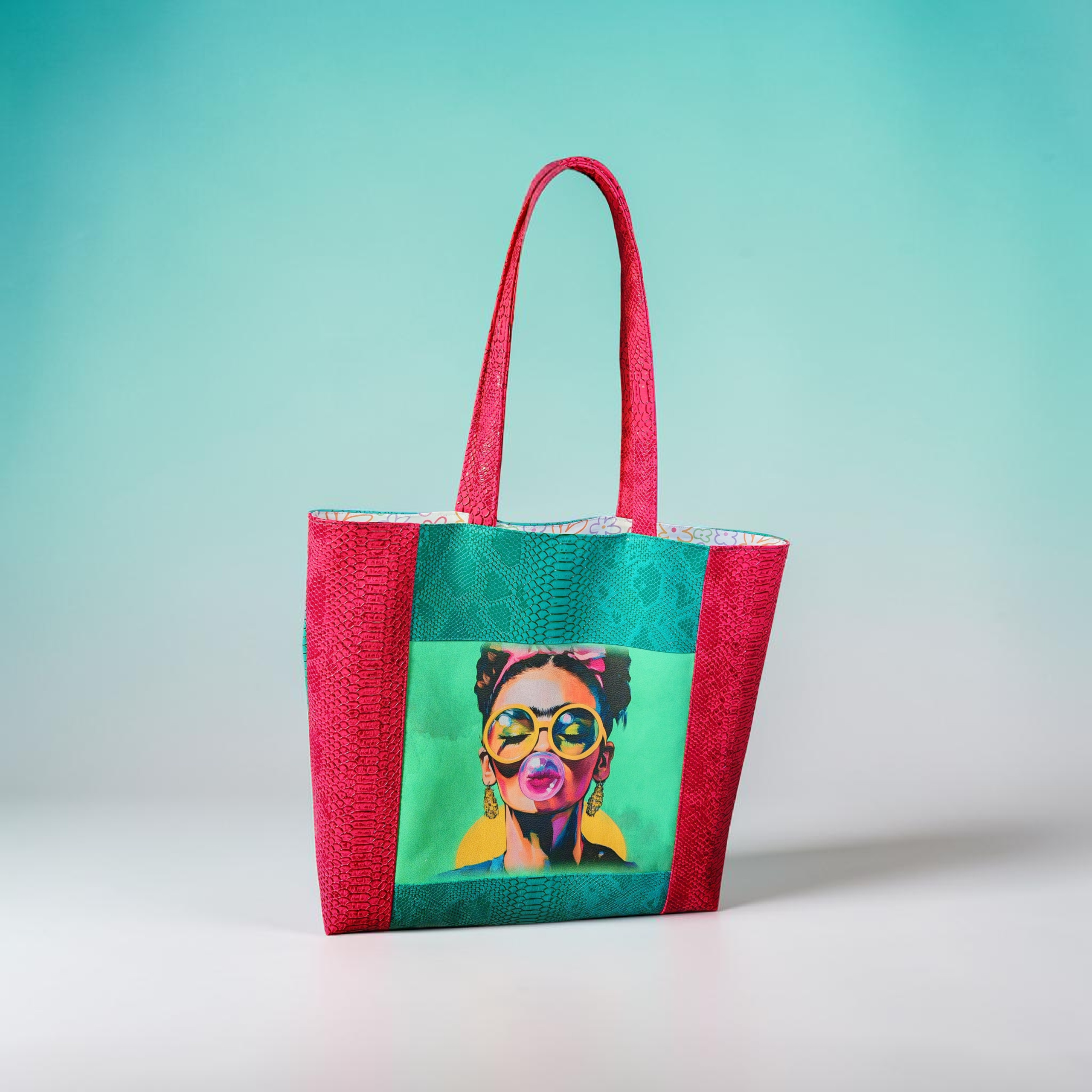 Grand Sac Cabas — Pop-Art Bubble-gum
