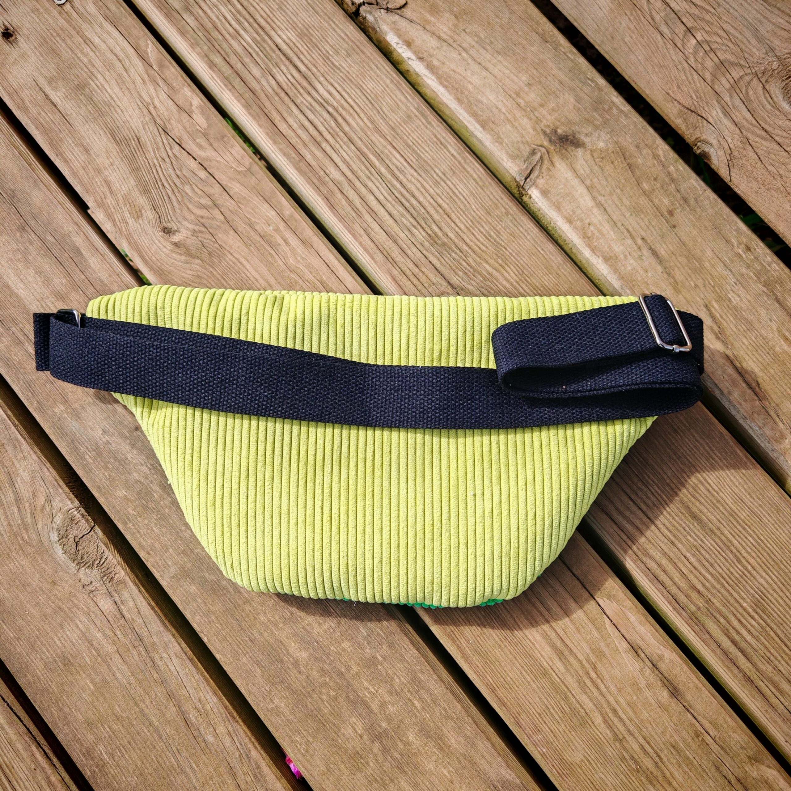 Sac banane — Velours menthe & anis – Image 2